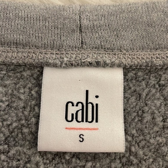 Cabi Dress Flashdance Jersey Grey Peplum Fleece Hem Preppy Academia Business S - Picture 5 of 9